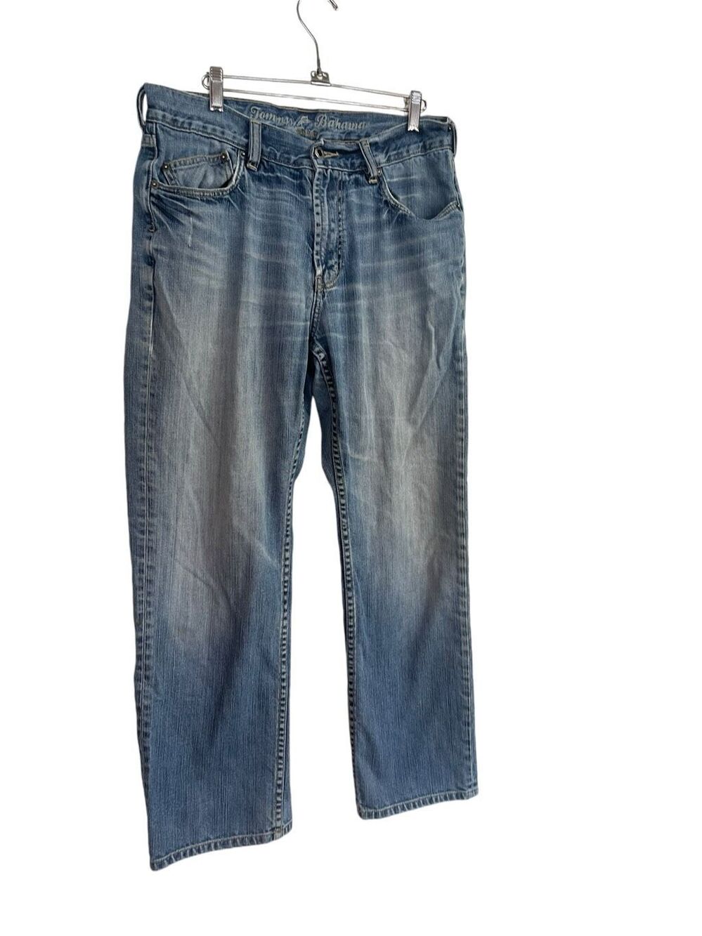 Tommy Bahama Mens Blue Five Pocket Relaxed Fit Straight Leg Jeans Size 35x30